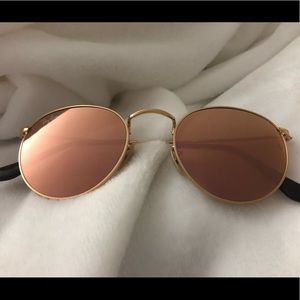 AUTHENTIC Ray-Ban Round Flash Sunglasses